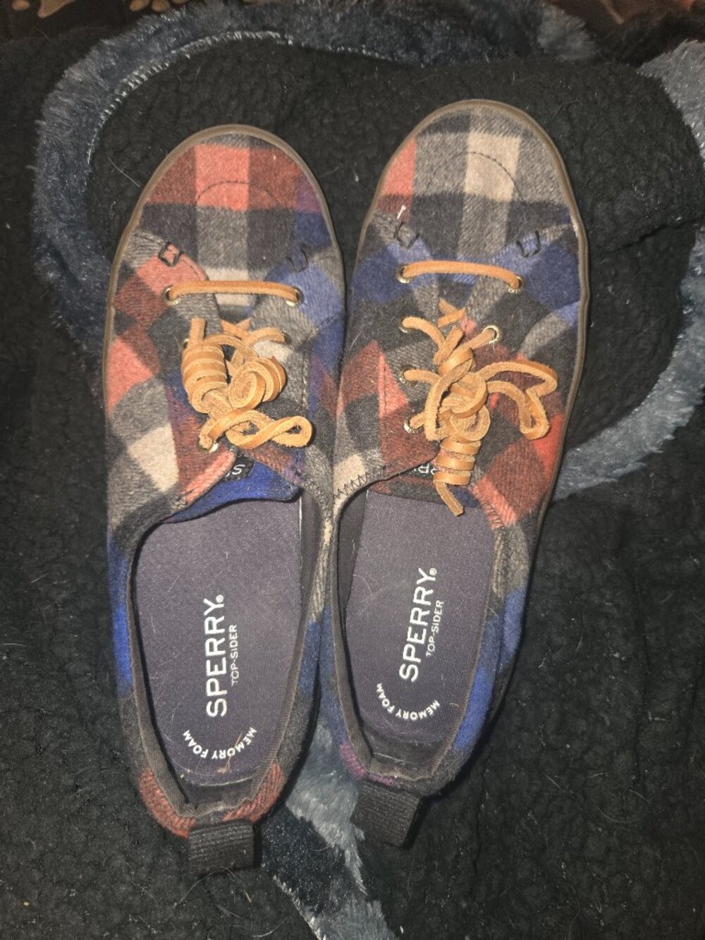 Plaid sperry shoes